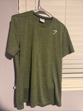 Gymshark Olive Green Heather Arrival Tee
